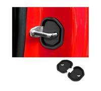 Cadredécoratif Bouton Fenêtre D'accoudoir Coussin D'amortissement Porte Voiture Silicone Boucle Verrouillage Porte Voiture Pour Fiat Pour Abarth 595 500 500L 500X 500C Panda Fiorino(Black)