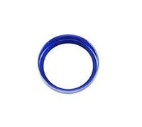 Cadredécoratif Bouton Fenêtre D'accoudoir Pour A3 8V Pour S3 2013-2018 Console Centrale Bouton Multimédia Interrupteur Cercle Décoration Garniture Accessoires De Style De Voiture( Blue)