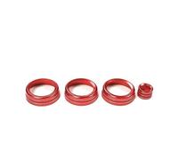 Cadredécoratif Bouton Fenêtre D'accoudoir Pour Discovery Sport 2015 2016 2017 2018 2019 Garnitures De Boutons De Volume Et De Climatisation En Aluminium 4 Pièces Décoration Intérieure Voiture