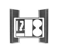 Cadres Console Voiture Panneau Pour Dodge Pour Ram 2013 2014 2015 Boîte De Rangement De Changement De Vitesse Porte-gobelet Panneau Couverture Garniture Véritable Fiber De Carbone(Noir)