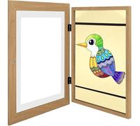 Cadres D’Art pour Enfants Ouverture Frontale, Cadre D’œuvre D’Art Interchangeable pour Affichage D’Images, Cadres D’œuvres D’Art A4 pour Projets Artisti, Holz, 1pcs
