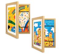 Cadres d'art pour enfants avec ouverture sur le devant A4, cadre photo d'affichage d'œuvres d'art pour enfants, cadre photo d'affichage en portrait ou paysage, cadres de rangement pour enfants pour