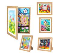 Cadres d'art pour enfants - Ouverture frontale - 25,4 x 31,8 cm - Affichage de 21,6 x 27,9 cm ou 22,9 x 30,5 cm avec passe-partout - Peut contenir 50 pièces - Pour image 3D, œuvres d'art A4,