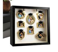 Cadres de Musée Miniatures | Décoration en Silhouette Miniature | Coffret de Boîtes Miniatures Musée Dorées à Assembler,pour la Remise de Diplôme, Anniversaire, Fête, Mariage, Elle, Lui,