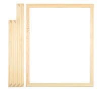 Cadres de toile en bois, 2 ensembles de cadres civière bricolage 16x20 pour peinture à l'huile et affichage d'art mural