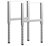 Cadres d'établi - vidaXL - 2 pcs - Métal - 55x(69-95,5) cm - Hauteur réglable