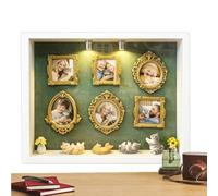 Cadres Mini Musée, Album Photo De Rangement pour Collectibles, Boîte Silhouette de Musée, pour La Famille, Les Adultes, Hommes Et Femmes, À La Maison, Au Bureau Et Les Activités D'Étude