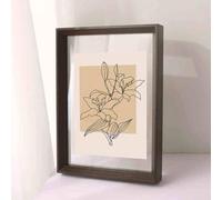Cadres photo, cadres en bois, Cadre photo double vitrage for photos, œuvres d'art et affiches, disponible en plusieurs tailles et finitions bois.(Black Walnut,10 inches [20.3 * 25.3cm])