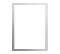 Cadres photo magnétiques - Cadre magnétique A4 pour afficher des photos | Bords métalliques robustes avec façade en acrylique transparent, montage facile, maison, bureau, école, fête pour porte de