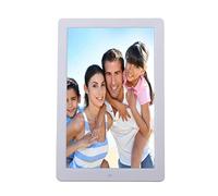 Cadres Photo Numérique Intelligent De 12 Pouces Smart Cadre Photo Électronique avec Télécommande Écran LED Full HD 800 X 1280,Réveil Musical avec Calendrier Météo,Facile À Utiliser (Color : White)