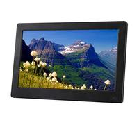 Cadres Photo numériques 15,6 Pouces HD, Prise en Charge de la Lecture Photo/Musique/vidéo/Calendrier/Horloge/mémoire de Point d'arrêt, écran IPS/avec télécommande