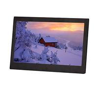 Cadres Photo numériques Coque en métal de 10 Pouces Le Lecteur publicitaire d'album Photo électronique Haute définition Prend en Charge la Lecture en Boucle d'images et de vidéos Cadeau décoratif