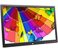 Cadres Photo numériques Spacmirrors 17 Pouces, avec Boutons tactiles, entrée HDMI HD, Prise en Charge de la Lecture de vidéos HD 1080P, Peut être fixé au Mur, avec télécommande ()