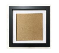 Cadres photo ZXT-parts 5x5 avec passe-partout 4x4. Cadre photo carr noir 5x5. Panneau en bois massif et plastique. Le film protecteur doit tre