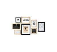 Lot de 8 Cadres Photo "Ludique" 27cm Noir & Blanc