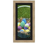 Cadres Photos pêle mêle multivues Noir 1 Photo(s) 20x50 Passe Partout, Cadre Photo Mural 25x55 cm Naturel Beige, 3.5 cm de Largeur