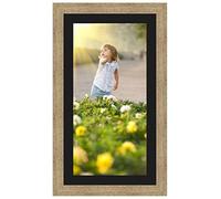 Cadres Photos pêle mêle multivues Noir 1 Photo(s) 25x50 Passe Partout, Cadre Photo Mural 30x55 cm Naturel Beige, 3.5 cm de Largeur