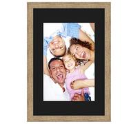 Cadres Photos pêle mêle multivues Noir 1 Photo(s) 30x45 Passe Partout, Cadre Photo Mural 40x60 cm Naturel Beige, 3.5 cm de Largeur