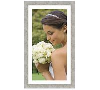 Cadres Photos pêle mêle multivues Super Blanc 1 Photo(s) 30x60 Passe Partout, Cadre Photo Mural 35x65 cm Taupe Gris, 3.5 cm de Largeur
