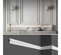 Cadres pour panneaux de bois de 2 mètres au mur, en duropolymère blanc rigide (mieux que le polystyrène et le plâtre), muraux - HCR517