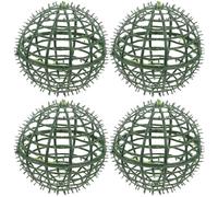 Cadres topiaires, 4 Supports de Plantes sphériques en Plastique de 5 Pouces, Boules topiaires multifonctionnelles et réutilisables pour décoration Mariage, Maison, fête et Jardin