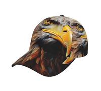 CADREWY Eagle Print Casquette de baseball unisexe réglable pour homme et femme Chapeau d'extérieur noir, taille unique