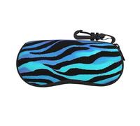 CADREWY Étui à lunettes de soleil souple avec motif camouflage zèbre pour homme et femme - Accessoire de voyage multi-usage