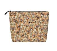 CADREWY labrador retriever sac de toilette imprimé chien couche unique sac de maquillage de voyage organisateur de cosmétiques sac de travail essentiel, noir, taille unique