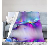 CADREWY Northern Lights Couverture légère en flanelle respirante pour lit Motif peinture