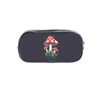 CADREWY Trousse transparente avec imprimé champignons magiques pour fournitures de bureau de voyage