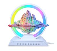 Cadrim Éclairage d'ambiance de montagne,Veilleuse LED Lampe Décorative,Lampe de chevet avec enceinte Bluetooth,7 Couleurs RGB Montagne Lampe Couleur Changeante Lampe,Cadeaux d'anniversaire/de Noël