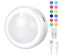 Cadrim Lampe de Placard Spot Led Murale Telecommande Sans Fil Lampe Led Rechargeable,Lampe Led Sans Fil,Lampes Armoire,Luminosité Réglable,Veilleuse Pour Escalier Miroir Cuisine Vitrines Cabinet