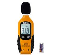 Cadrim Sonomètre numérique portable 30 dB à 130 dB avec écran LCD pour usines et routes