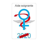Caducée Aide Soignante logo 500 sticker autocollant