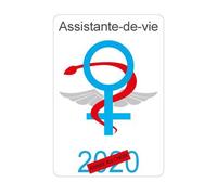 Caducée assistante-de-vie logo 508 sticker autocollant