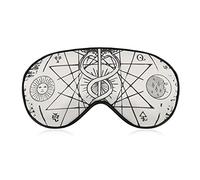 Caducée avec une étoile octogonale masque de sommeil couverture de nuit yeux pour femmes hommes BlockLight pour avion voyage sieste sangle réglable