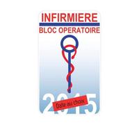 Caducée Infirmière Bloc-Opératoire sticker autocollant