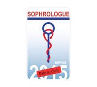 Caducée Sophrologue Date sticker autocollant