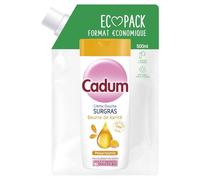 CADUM - Crème Douche Surgras Nourrissante, Texture Riche au Beurre de Karité (Recharge 500 mL) - Le Lot De 4