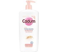 Cadum Crème Lavante Avoine & Huile d'Amande Douce Bio - Soin 24h Anti-Dessèchement - Formule Hypoallergénique pH Neutre Sans Savon - Toute la Famille dès 3 ans - Flacon 100% Recyclé (Lot de 6)