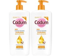 Cadum Crème Lavante Surgras Beurre de Karité & Huile d'Amande Douce Bio - Peaux Sèches -39% Sécheresse - Formule Hypoallergénique pH Neutre Sans Savon - Toute la Famille dès 3 ans (Lot de 2)