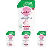 Cadum Douche Eco-Pack Dermo-Respect, 500ml (Lot de 4)