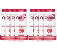 Cadum Gel Lavant Dermo-Respect Sans Savon Peaux Sensibles Lot 4x500ml (Lot de 2)