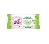 Cadum Lingettes bébé ultra-douces peaux sensibles à l'huile d'amandes – 100 lingettes