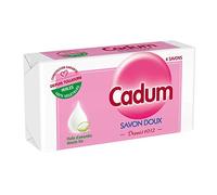 Cadum - Savon Doux à l'Huile d'Amandes Douces Bio x6 - 100 g