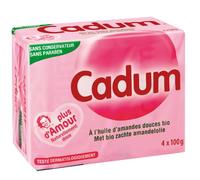 Cadum Savon Solide Amandes Douces, 4 x 100g