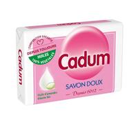 CADUM - Savon Solide Doux Nourrissant à l’Huile d’Amandes Douces Bio, Texture Veloutée (100g) - Le Lot De 4