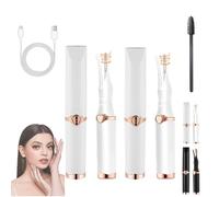 Caedralash Eyelash Curler, Portable Heated Eyelash Curler, Natural Curling, Smart Temperature Control (white*2pcs)