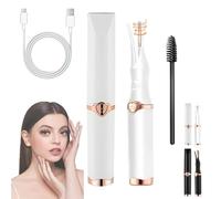 Caedralash Eyelash Curler, Portable Heated Eyelash Curler, Natural Curling, Smart Temperature Control (white)