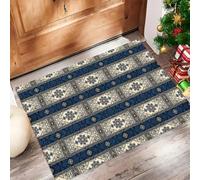 CAEITLRSO Paillasson Exterieur Antidérapant 80x120cm - Vintage Luxe, Absorbant Paillasson Interieur Entree, Tapis Lavable Résistant, Persan Tapis, Tapis De Porte pour Couloir